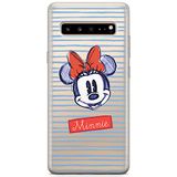 ERT GROUP Telefoonhoes voor Samsung S10 5G origineel en officieel gelicentieerd Disney patroon Minnie and Mickey 011 optimaal aangepast aan de vorm van de mobiele telefoon, gedeeltelijk transparant