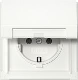 GIRA TX44 waterdicht 1V Wandcontactdoos met randaarde klapdeksel Zuiver wit 445466