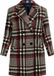 Faina Jas Wit Geruit Lange Mouw Polyester Wol Herfst/Winter 2025 Vrouwen S