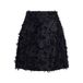 VILA Black Ruffle Mini Skirt