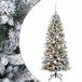 vidaXL Kunstkerstboom met kerstbal 120 cm 150 LED's Warmwit PVC en PE