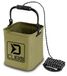 Fishstar24 Opvouwbare emmer 5 liter, waterdicht, met 5 m touw, groen