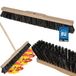 KOTARBAU® Bezem 600 mm zonder steel met schroefdraad, Kamerbezem, Industriële bezem, Hal bezem, Beige, Hout, Nylon, Natuurlijk haar, 580 grams, 600 mm, Hard vloer