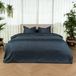 Kayori Elin Dekbedovertrek Coton Satin - 200x200-220 cm +2 taies d'oreiller - Double - Denim