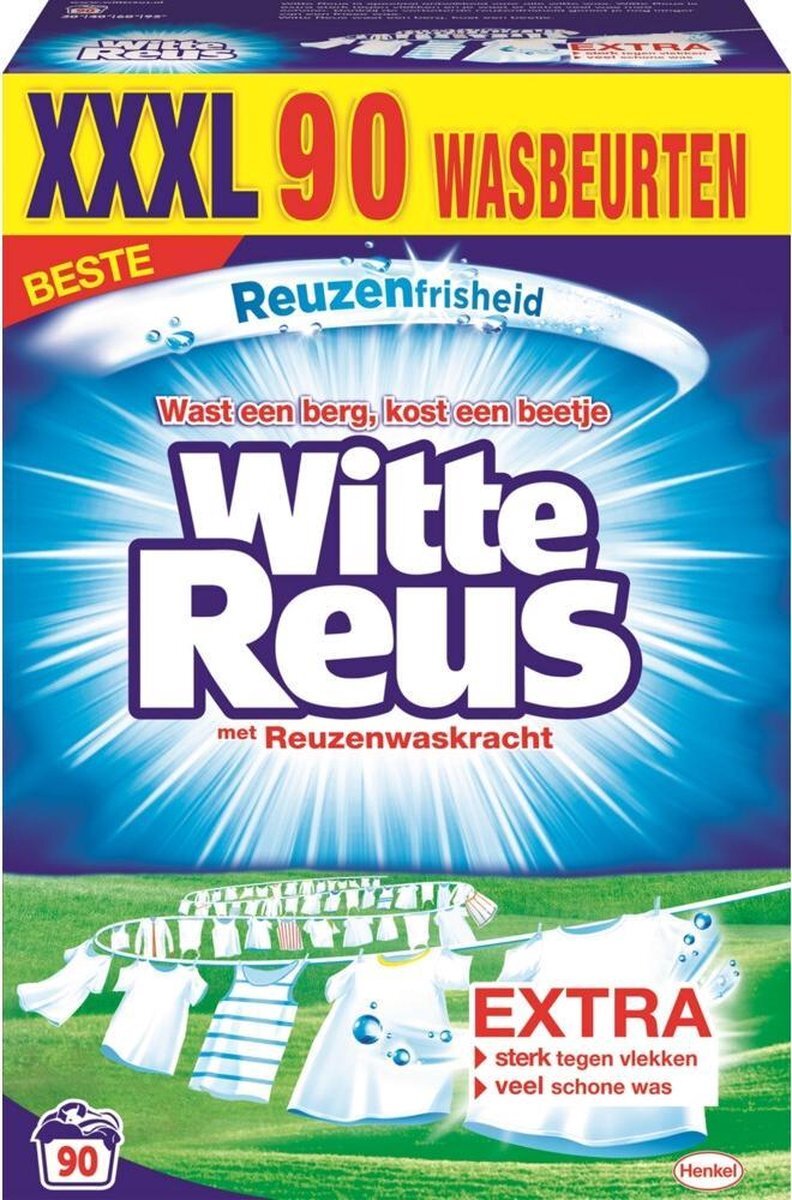 Witte-Reus Waspoeder - Voorraadformaat - 90 wasbeurten