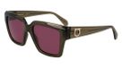 FERRAGAMO SF2014S 320 TRANSPARENT KHAKI 54/19/140 Vrouw Zonnebrillen