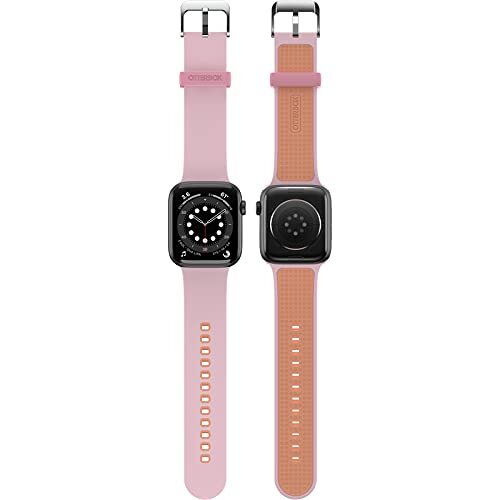 OtterBox voor Apple Watch Series 7/6/SE/5/4 (44/42mm), Soft Touch siliconen De hele dag horlogeband, Roze