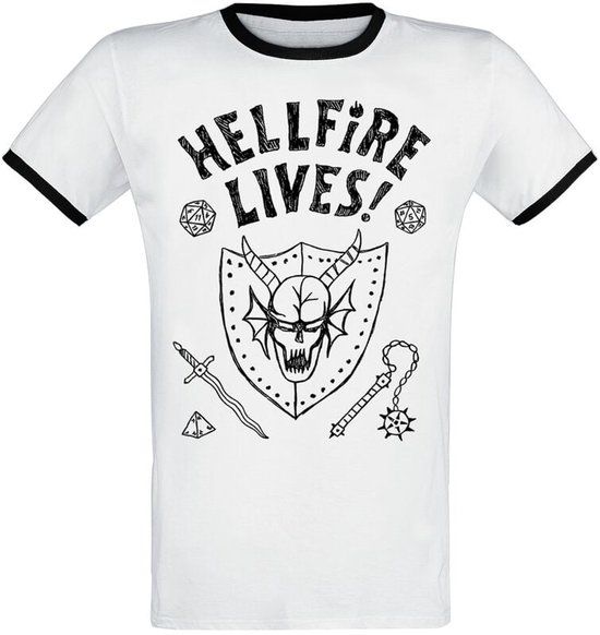 Stranger Things Season 5 - Hellfire Lives! Heren T-shirt - meerkleurig - XXL