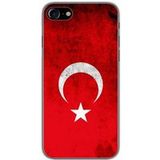 1001 coques Apple iPhone 8 Drapeau turquie Bedrukt siliconen hoesje