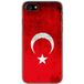 1001 coques Apple iPhone 8 Drapeau turquie Bedrukt siliconen hoesje