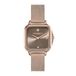 Olivia Burton Dameshorloge met twee wijzers, kwarts, collectie GROSVENOR met Milanese armband van roestvrij staal, kleur lichtroze, 24000088
