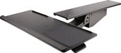 Startech Uitschuifbare Bureau Toetsenbordlade, Full Motion Keyboard en Mouse Tray met Verstelbare Hoogte (25x65cm), Ergonomisch Bureaublad voor Toetsenbord met Muismat en Polssteun