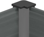 vidaXL Verhoogde plantenbakken, 2 stuks, Zwart, 200 x 30 x 72 cm