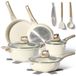 Set de 13 casseroles à induction, avec revêtement antiadhésif, sans PFOA