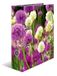 HERMA 19558 Ordner A4 bloemen Purple Sensation, 10 stuks, 7 cm breed, motief ordners van karton met binnendruk voor school en kantoor, stabiele kinderringmap, set van karton voor jongens en meisjes