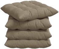 vidaXL Zitkussens 4 stuks Microvezel Taupe 40 x 40 x 6 cm