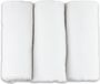 FENSILO Couches en flanelle - Lot de 3 - 80cm x 80cm - Blanc