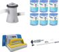 WAYS - Aspirateur de piscine & Pompe de filtration 1250 L/h & 6 Filtres Type H & Brosse de nettoyage WAYS