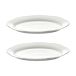 Serax Assiette creuse ovale Silhouette L 21x30 cm lot de 2 Blanc