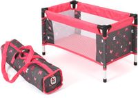 Bayer Chic 2000 Lit de voyage pour poupée - Papillons Corail