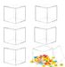 Acryl Set van 6 Display Boxen met Deksel 10x10x10 cm