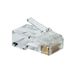 RJ45-stekker Cat.5e, 8-aderig, verpakking van 10 stuks, ideaal voor Ethernet-netwerkinstallaties en snelle verbindingen.
