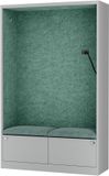 Sally MentalBox - Geluidsabsorberende cabine voor 2 personen - Groen / Grijs