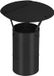 KOTARBAU® Capuchon de cheminée, Acier galvanisé et Acier thermolaqué, 110 mm, Noir