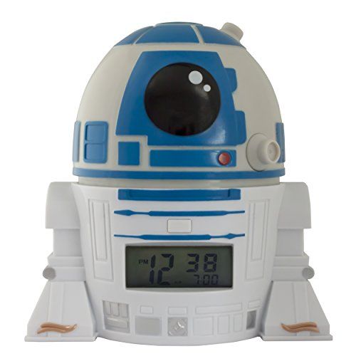 BulbBotz Star Wars R2D2 5.5 Tall Alarm Clock Light Up Head and Digital Read Out