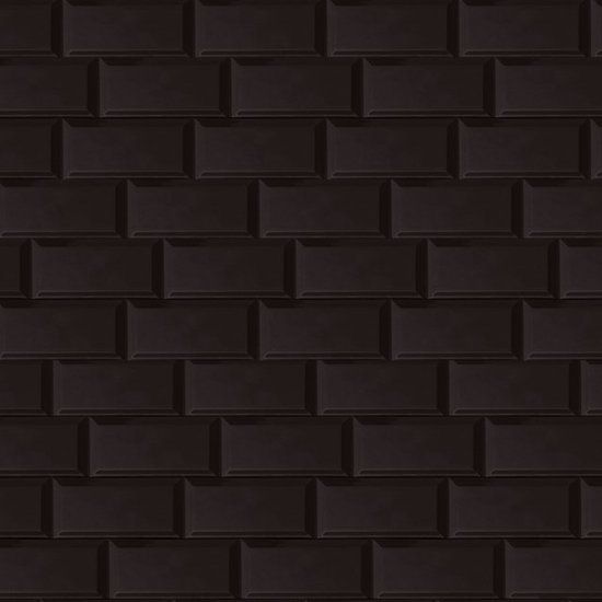 Metro Wandtegel | 10x20cm Uni Zwart Glanzend