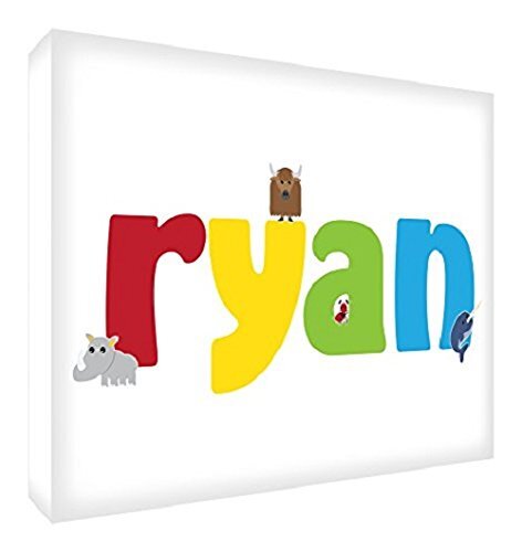 Little Helper Feel Good Art Gallery Wrapped Nursery Box Canvas (Ryan, Small, 20 x 30 x 4 cm)