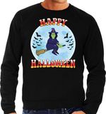 Bellatio Decorations Shoppartners Bv Happy Halloween heks verkleed sweater zwart voor heren - horror heks trui / kleding / kostuum M