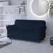 Italian Bed Linen Bankhoes LESLIE elastisch en rekbaar, donkerblauw 2-zits