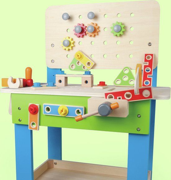 Hape Meesterwerkbank - 32-delig - Hout - Vanaf 3 jaar