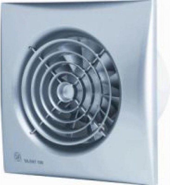 Salt&pepper S&P SILENT 100 - Douche-/toiletventilator - Zilver - 8W - 9.89 cm - Muurventilator