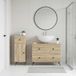 Maison Exclusive - Ensemble de salle de bain BREDA chêne Sonoma