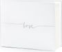 Partydeco Gastenboek Love Zilver