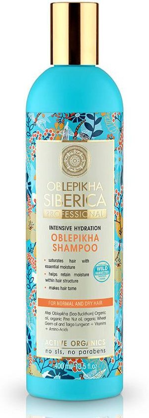Natura Siberica Oblepikha Shampoo Intensive Hydration Normal and Dry Hair 400 ml