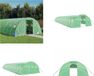 vidaXL Tuinkas met stalen frame, groen, 64 m², 16x4x2 meter