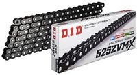 DID 525ZVM-X BLACK CHAIN - Length: 120 links with rivet joint (ZJ)