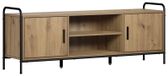 Meuble TV en chêne artisanal 133 x 33 x 50 cm Bois traité