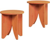 vidaXL Salontafel, 2 stuks, wasbruin, 41,5 x 41,5 x 44 cm