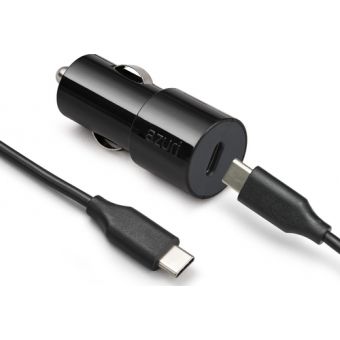 Azuri 18W USB-C Car Charger - Universal - Black