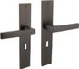 Intersteel Deurkruk Hera op schild 245x45 mm sleutelgat 56 mm antracietgrijs
