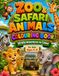 Zoo & Safari Animals Colouring Book: 50 Wild Adventures to Colour for Kids Ages 4-6