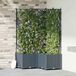 Maison Exclusive - Pot de plante de jardin, 3 pièces, gris clair, 80 x 80 x 143 cm, plastique PP