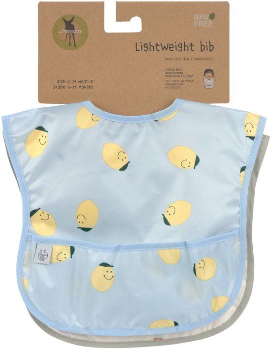 Lässig Lichte Slabbetjes Happy Fruits Lemon – 2 stuks