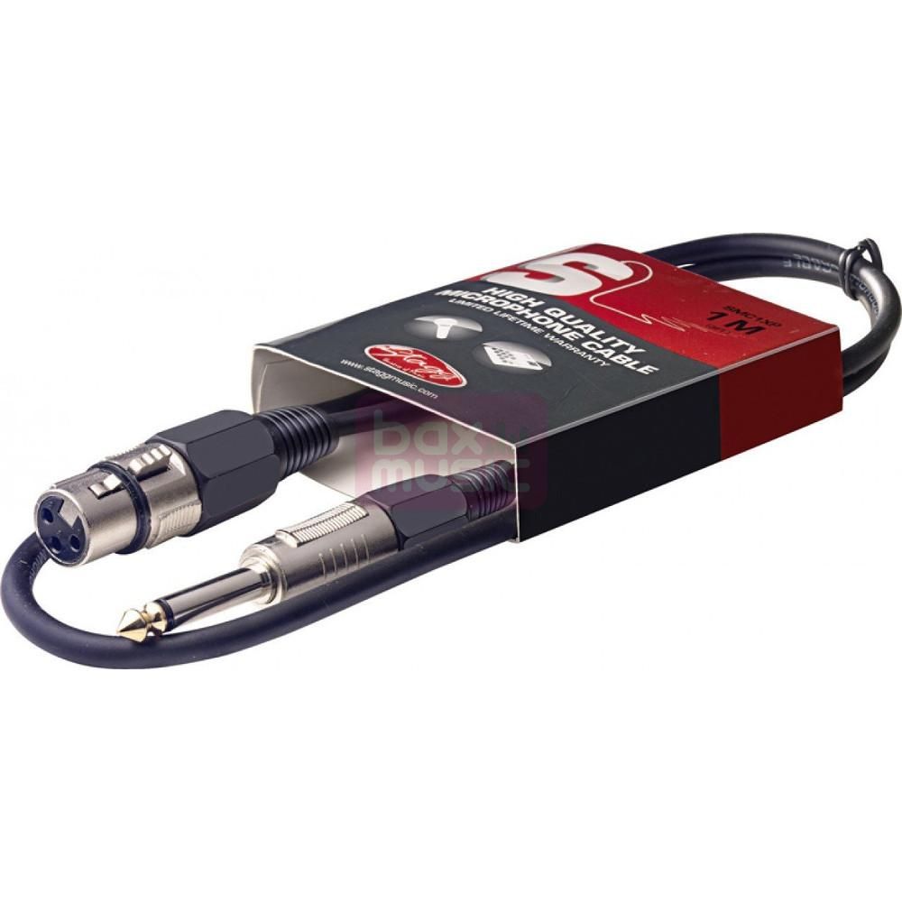 Stagg SMC1XP XLR female - jack male verloopkabel 1 meter