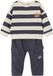 Vertbaudet Set gestreepte sweater + battlebroek babyjongen