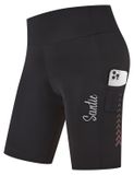 Merkloos Dames Fietsbroek met Padding en Zak - Roze